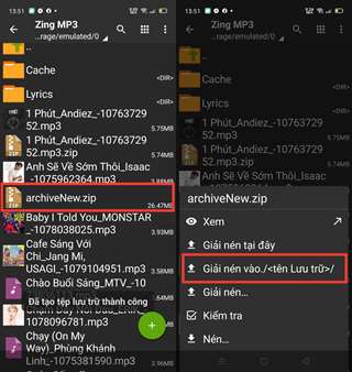 Cách giải nén file zip trên điện thoại Android thế nào?