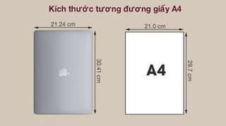 Kích thước MacBook Air M2 15 inch là bao nhiêu cm?