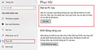 Reset Win 10 bằng BIOS như thế nào?