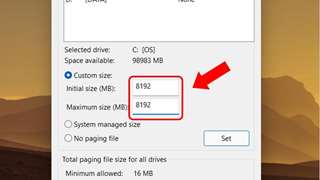 Set RAM ảo Win 10 8GB như thế nào?