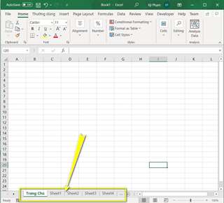 Tạo nút bấm chuyển sheet trong Excel như thế nào?