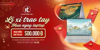 Khai lộc cầu may - Laptop về tay, Nhận ngay lì xì