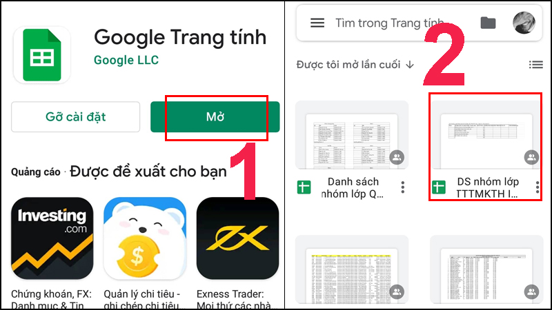 Cách dùng Google Sheet