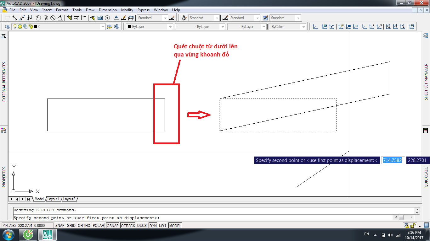 Chỉnh quét chuột trong AutoCAD là gì?