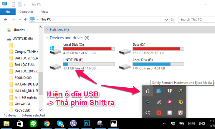 Những rủi ro khi mở file USB trên máy tính