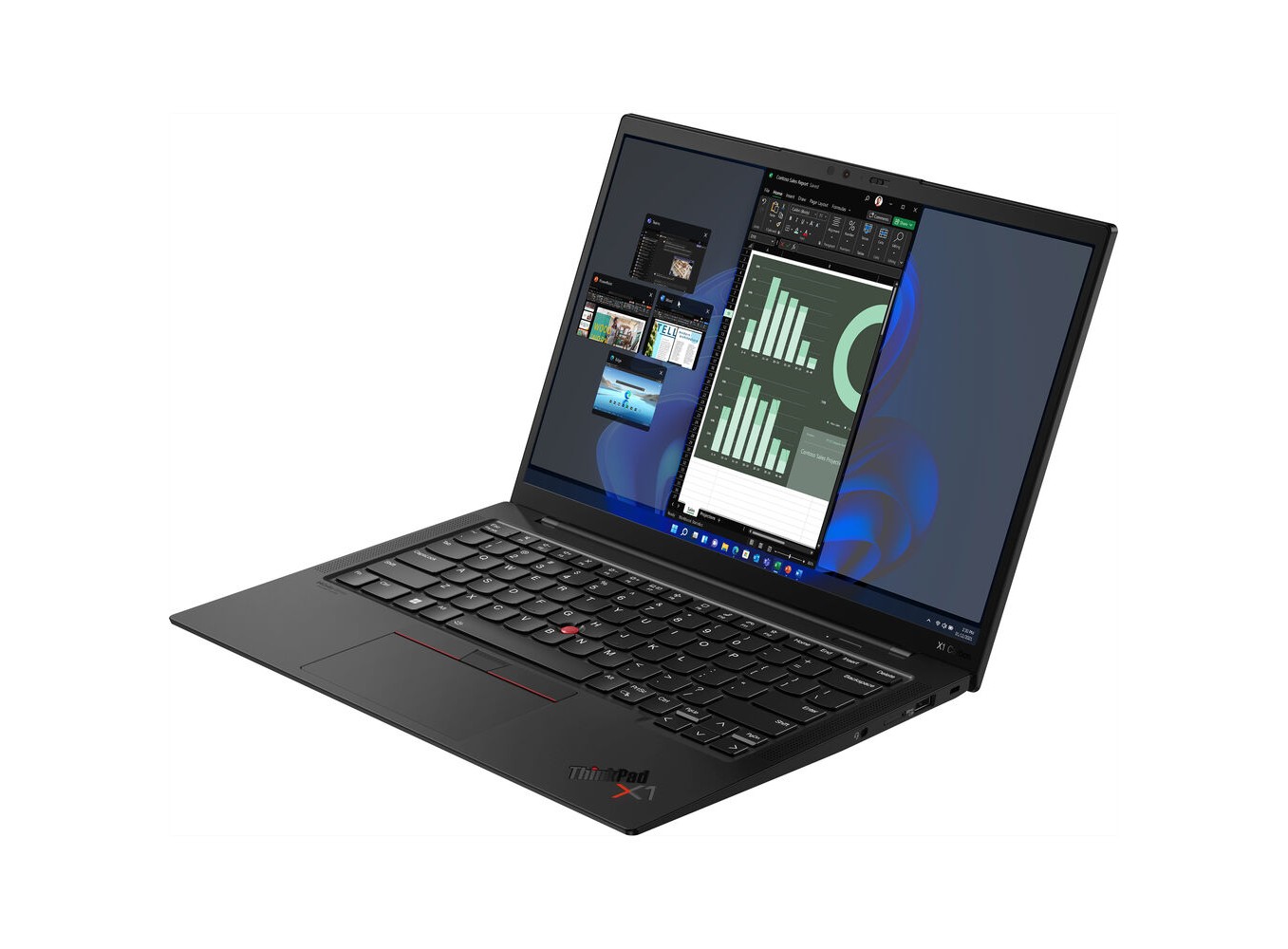 Mới 100% ] ThinkPad X1 Carbon Gen 10 ( Core i5-1240P, RAM 16GB, SSD 512GB,  Intel Iris Xe Graphics, Màn 14'' , LTE 4G )